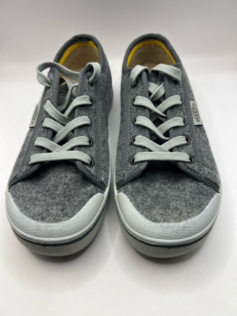 Keen Gray Lace-Up Casual Sneakers